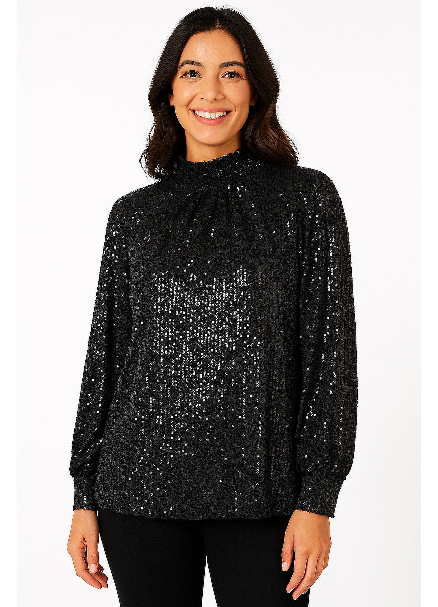 トップス UND MAGNITIQUE GLITTER INNER SET TOP Nina Murati Sequin Embellished Top - Suzanne Charles